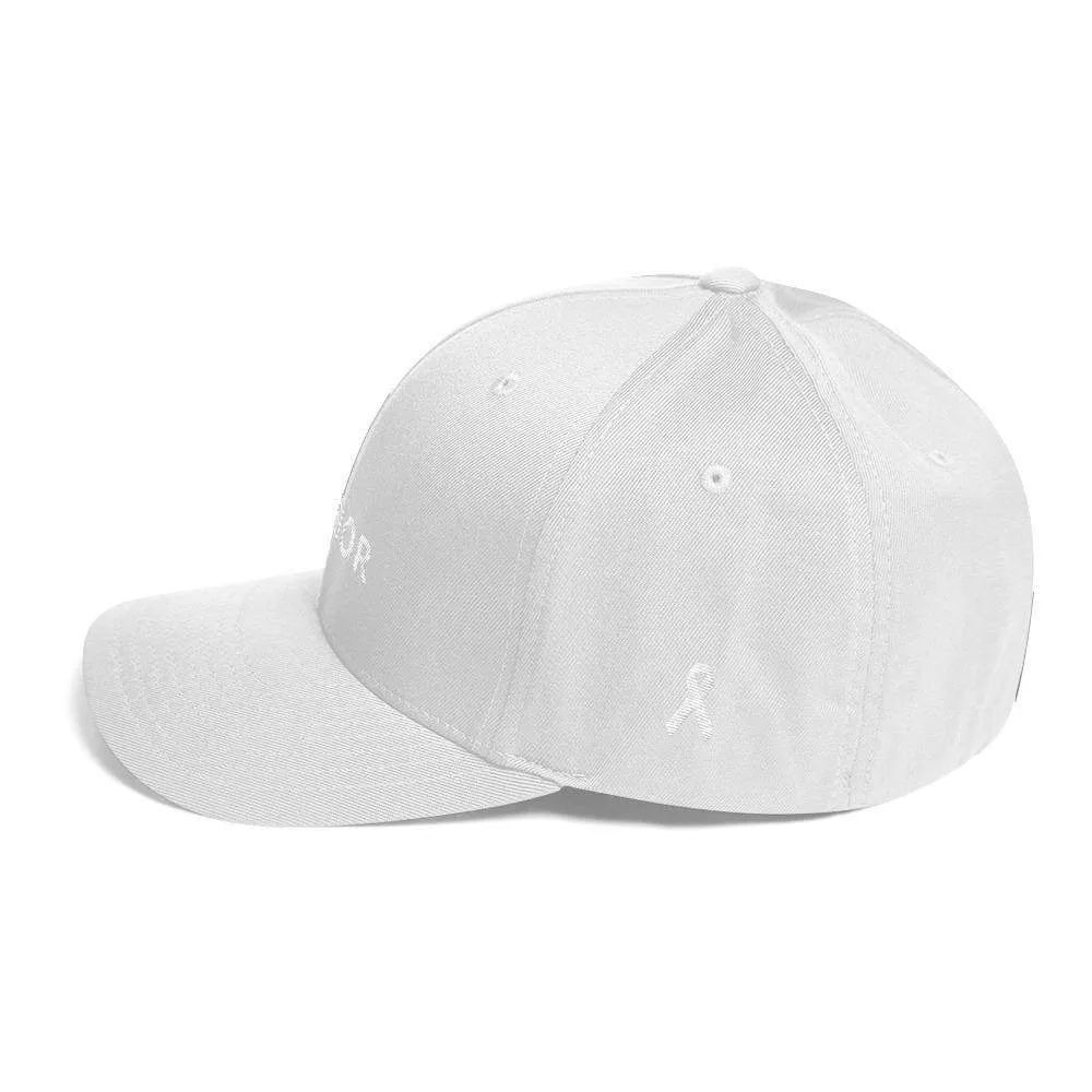 Warrior & White Ribbon Flexfit Fitted Fitted Hat
