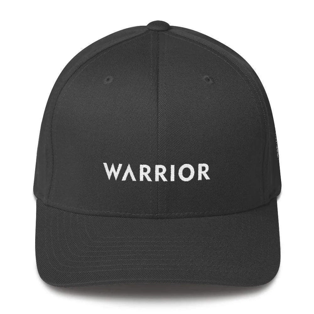 Warrior & White Ribbon Flexfit Fitted Fitted Hat
