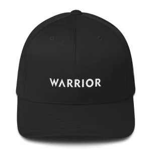 Warrior & White Ribbon Flexfit Fitted Fitted Hat