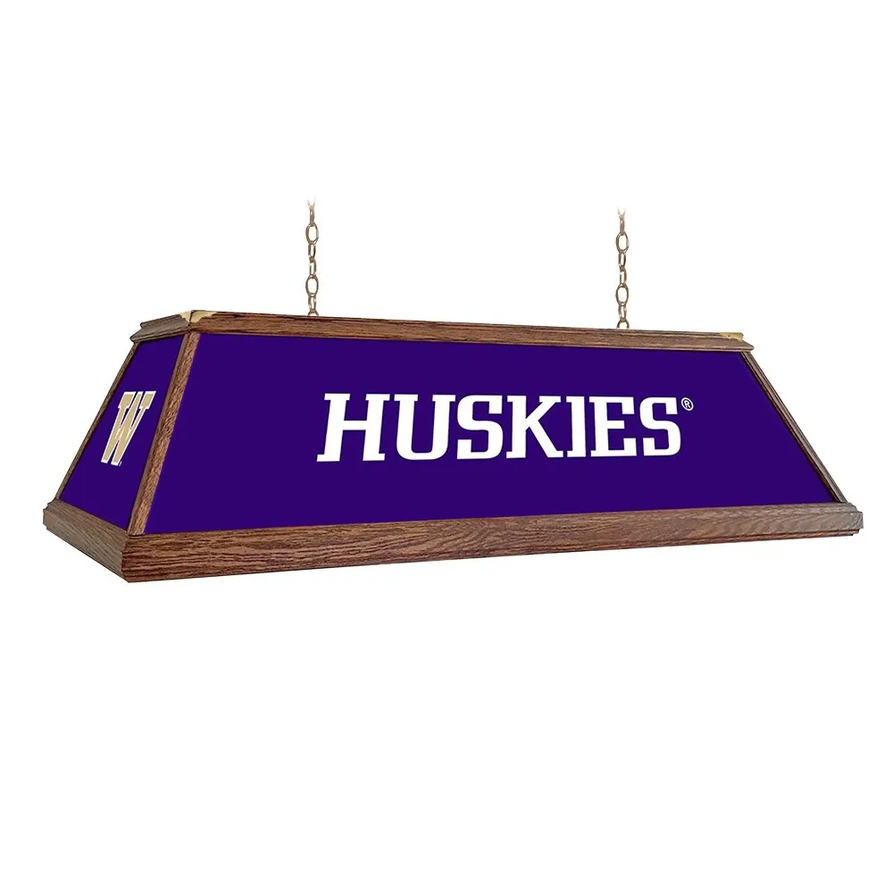 Washington Huskies: Huskies - Premium Wood Pool Table Light
