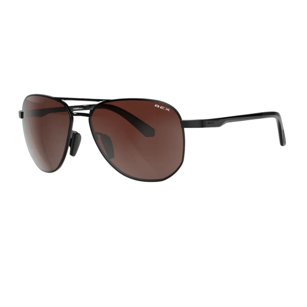 WELVIS BROWN/SILVER BEX SUNGLASSES