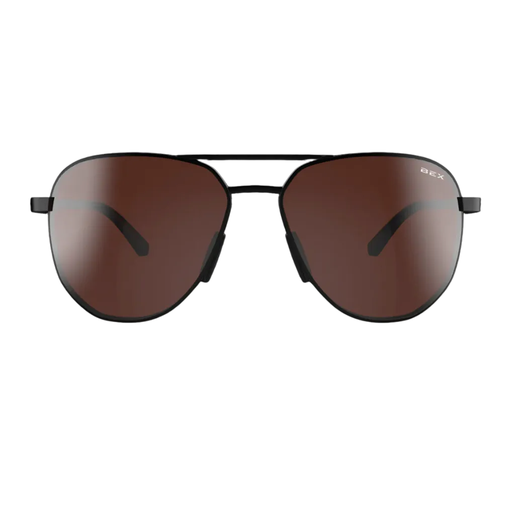 WELVIS BROWN/SILVER BEX SUNGLASSES