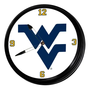 West Virginia Mountaineers: Retro Lighted Wall Clock