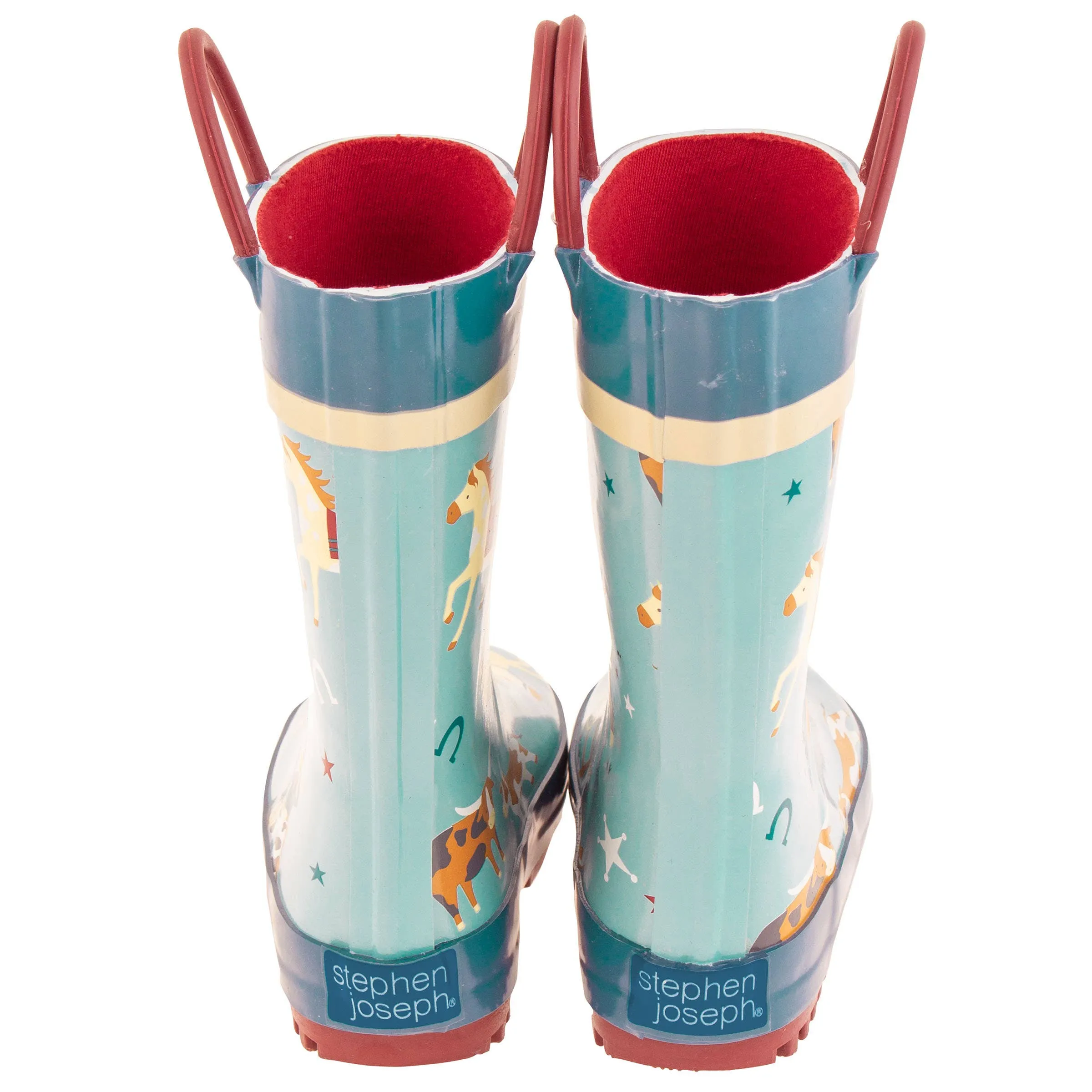 Western Print Rain Boots