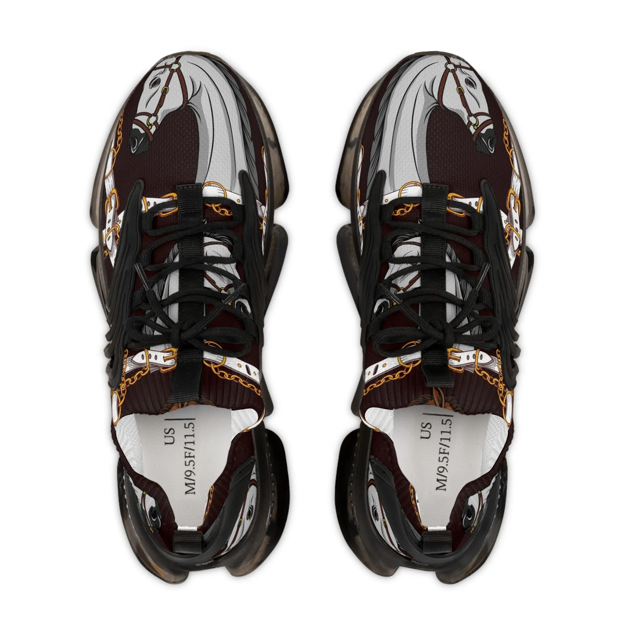 White Horses Men's Mesh Sneakers