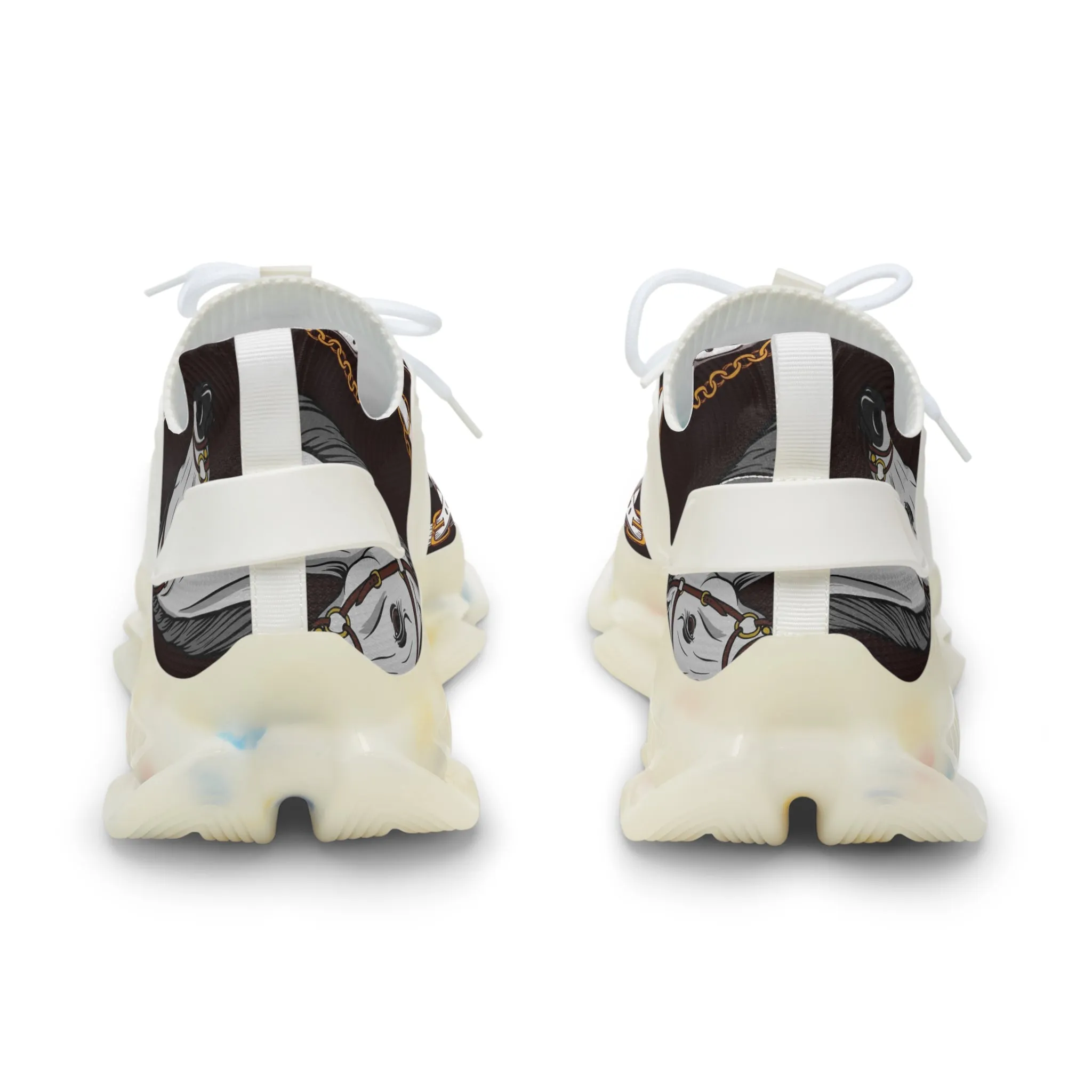 White Horses Men's Mesh Sneakers