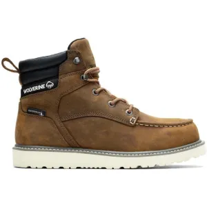 Wolverine Men's Trade Wedge 6" Steel Toe Waterproof Work Boot - Brown - W230042