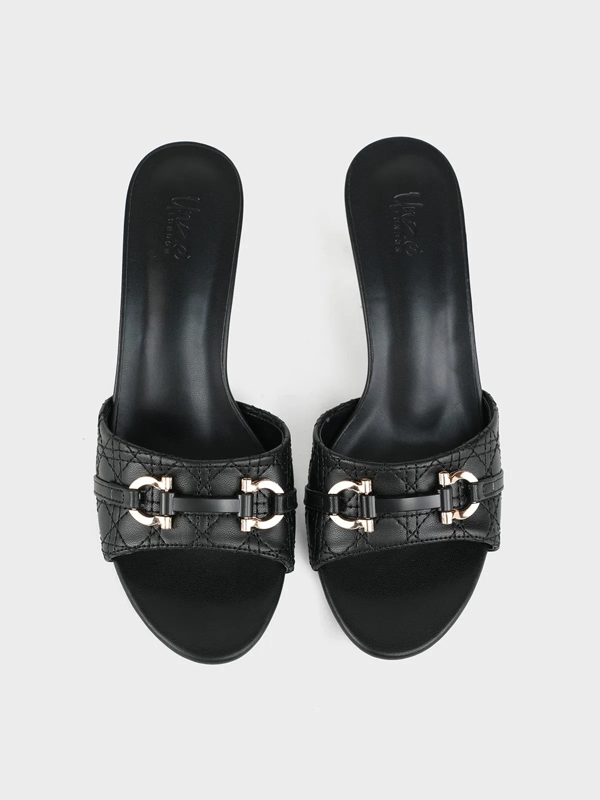 Women "FELISA" Spool Heels Sandals