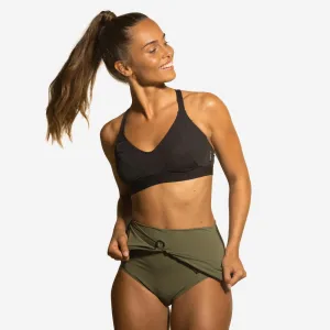Women's Aquafitness Aquabiking Swimsuit Crop Top Pool Sports Bra Aquabra
