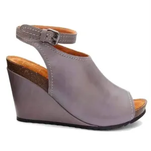 Women's Crystal Wedge Sandals In Dark Brown