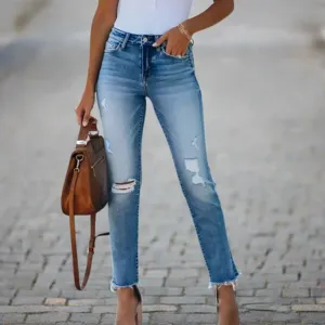 Women's Fitted Cropped Pants | High Waisted