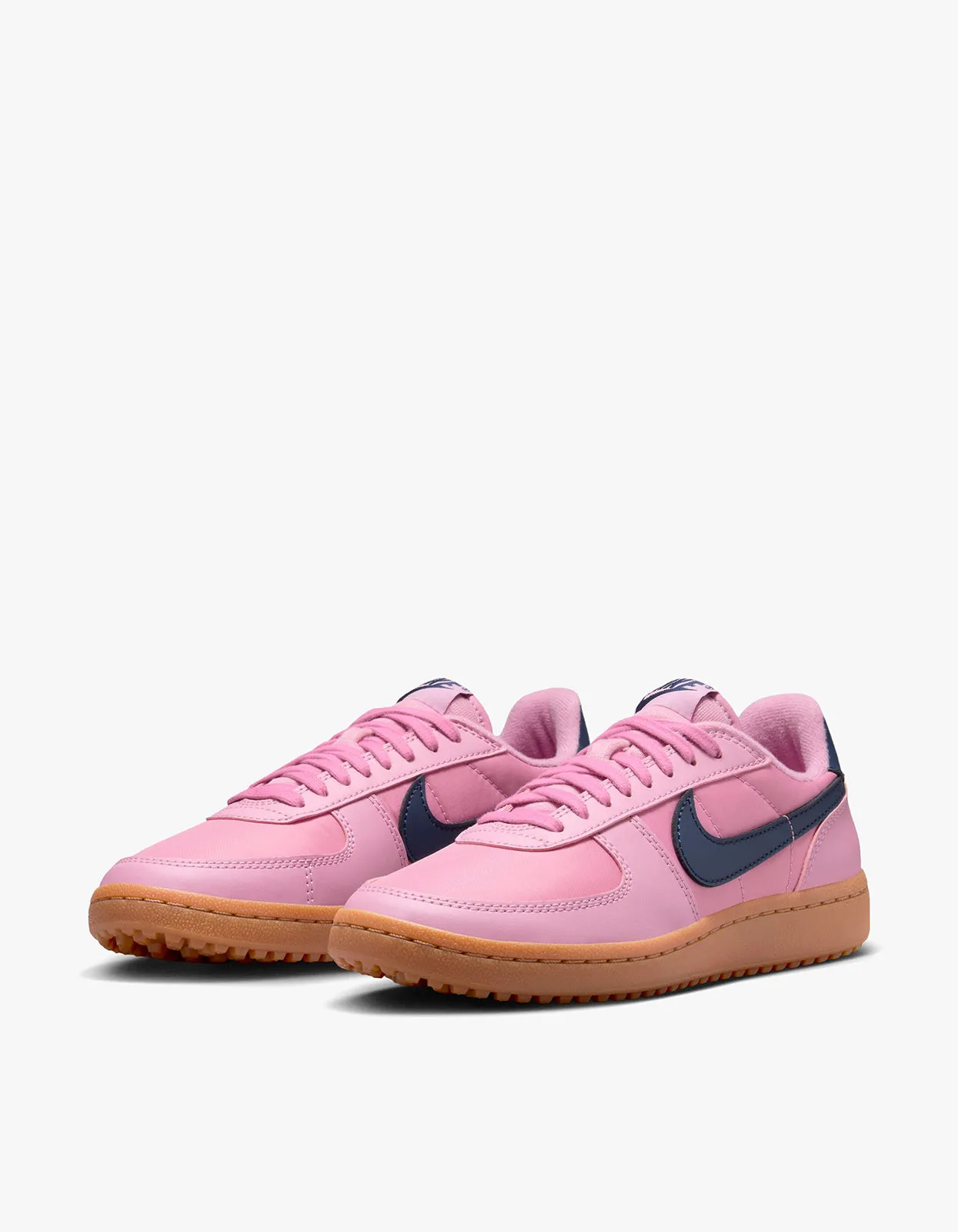 Womens Nike Field General Sneakers - Elemental Pink/Obsidian-Gum Med Brown