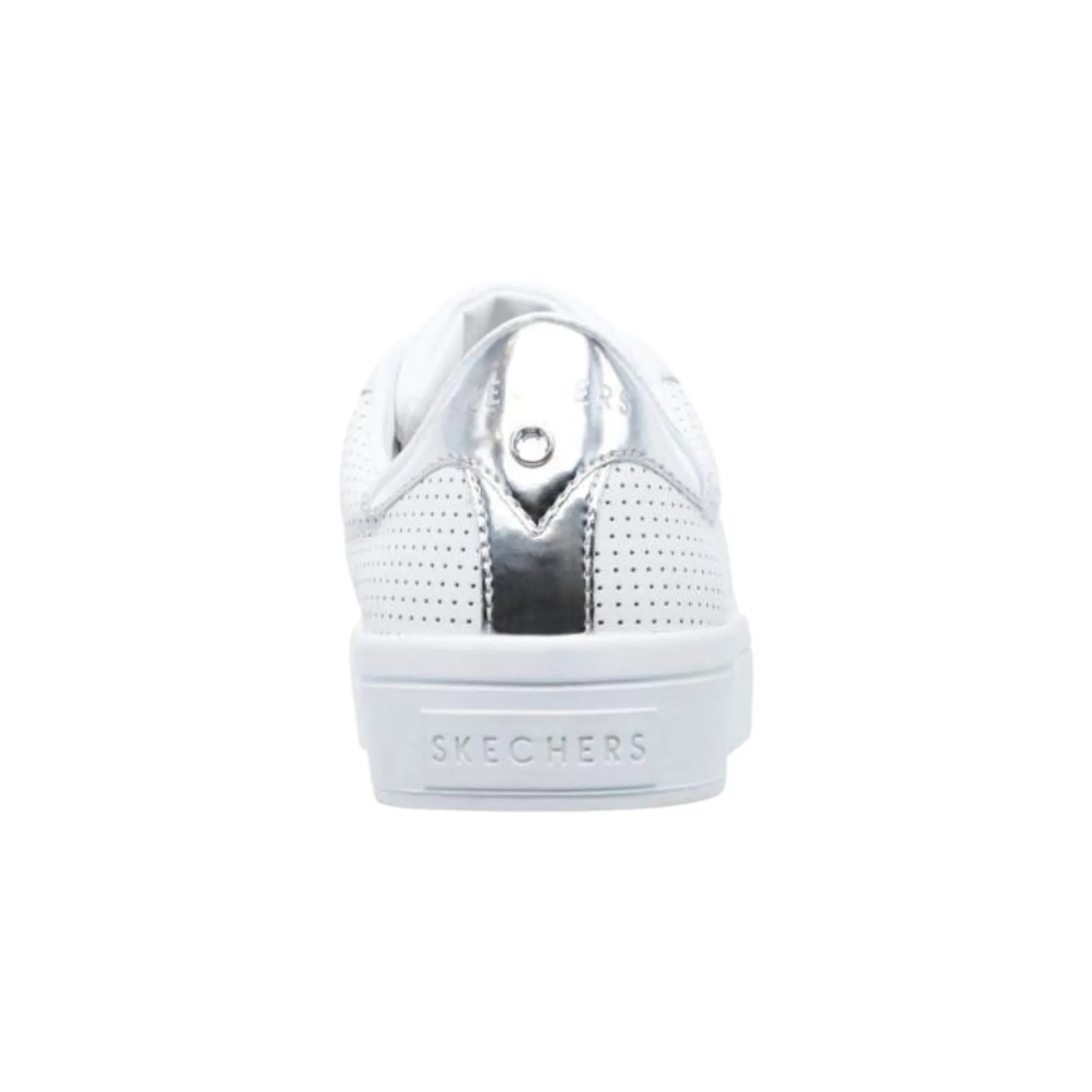 Womens Skechers Hi-Lites Perf-Ect White Lace Up Sport Shoes