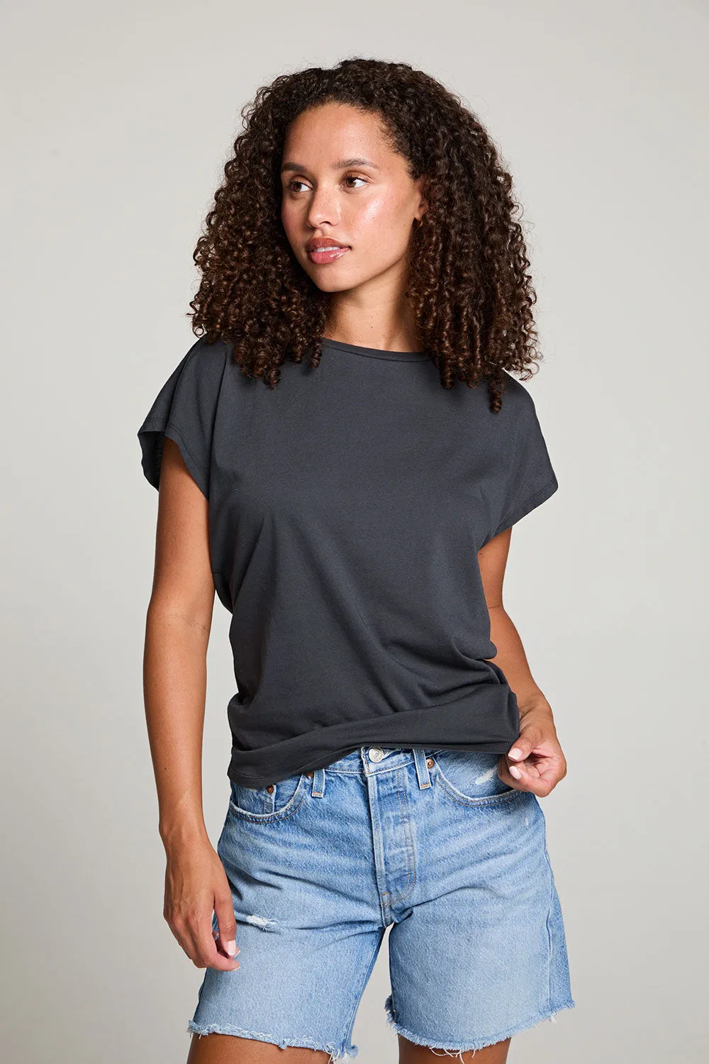 Wylie Licorice Black Tee