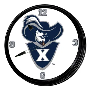 Xavier Musketeers: Mascot - Retro Lighted Wall Clock