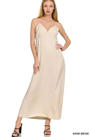 Zenana Tencel Mineral Washed Maxi Dress